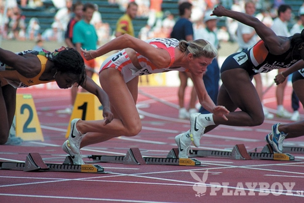 Katrina Krabbe, svetovna prvakinja 1999 v teku na 100 m, je skušala preslepiti komisijo s tujim urinom.