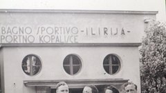 "Zunaj je pisalo Bagno sportivo Ilirija in slovensko Kopališče Ilirija."