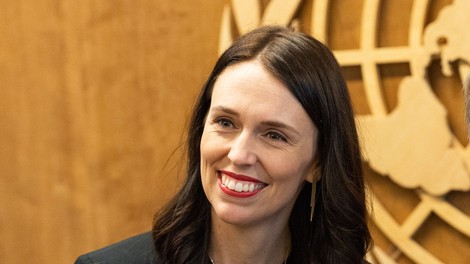 Novozelandska premierka Jacinda Ardern na skupščini ZN s trimesečno dojenčico