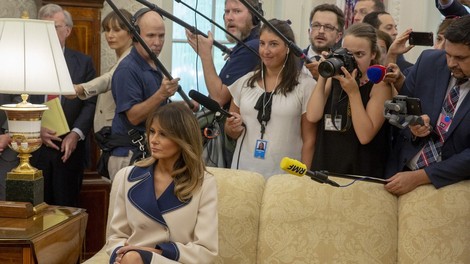 Predsednik Pahor in Melania Trump: Pogovarjala sta se v slovenščini