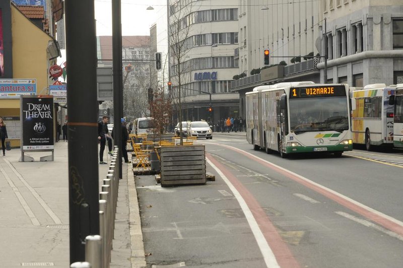 V Ljubljani bo zaradi del več dni spremenjen prometni režim na Slovenski cesti (foto: Arhiv AM)