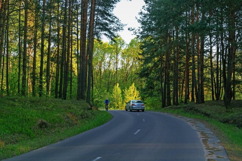 Policisti iščejo kolesarja, ki je s ceste pri naselju Križ izrinil osebno vozilo (foto: profimedia)