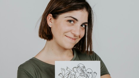 Maruša Žemlja: Ilustratorka, ki riše z eno samo potezo