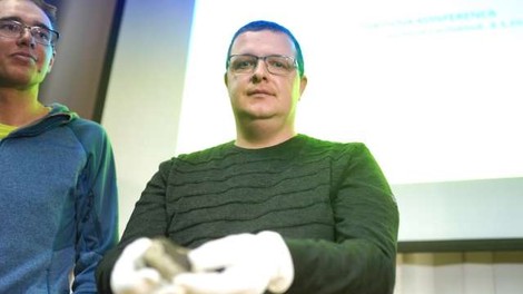 Gregor Kos iz Prečne pri Novem mestu našel prvi kos meteorita