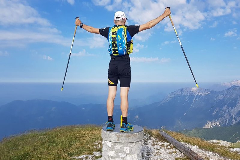 Marjan Zupančič v 7 dneh nad 600 kilometrov dolgo planinsko pot (foto: Facebook Marjan Zupančič)