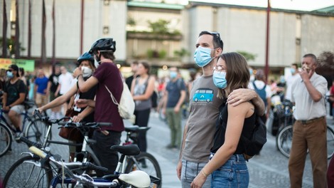 Na protestih v Ljubljani tudi za pravice žensk