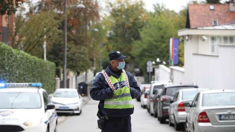 Napadalec z brzostrelko streljal na policista, ki je stražil pred poslopjem hrvaške vlade