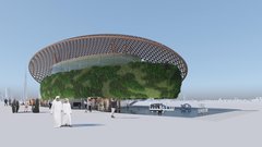 SLOVENSKI PAVILJON EXPO 2020 DUBAJ: projekt Magnet design, render Magnet design