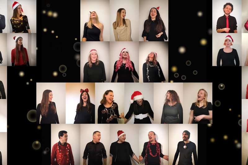 [VIDEO]:  Perpetuum Jazzile presenetili z edinstveno izvedbo skladbe White Christmas (foto: YouTube: @ Perpetuum Jazzile)