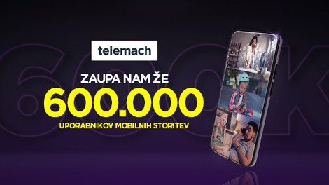 Telemach slavi novo prelomnico - 600.000 uporabnikov