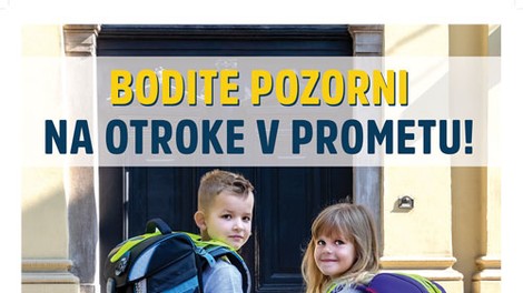 Poziv k večji prometni varnosti na prvi šolski dan – preverite, kje bodo terenske akcije