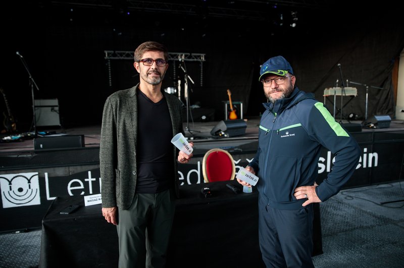 Župan MOK Matjaž Rakovec in direktor Komunale Kranj Matjaž Berčon. (foto: Promocijsko gradivo)