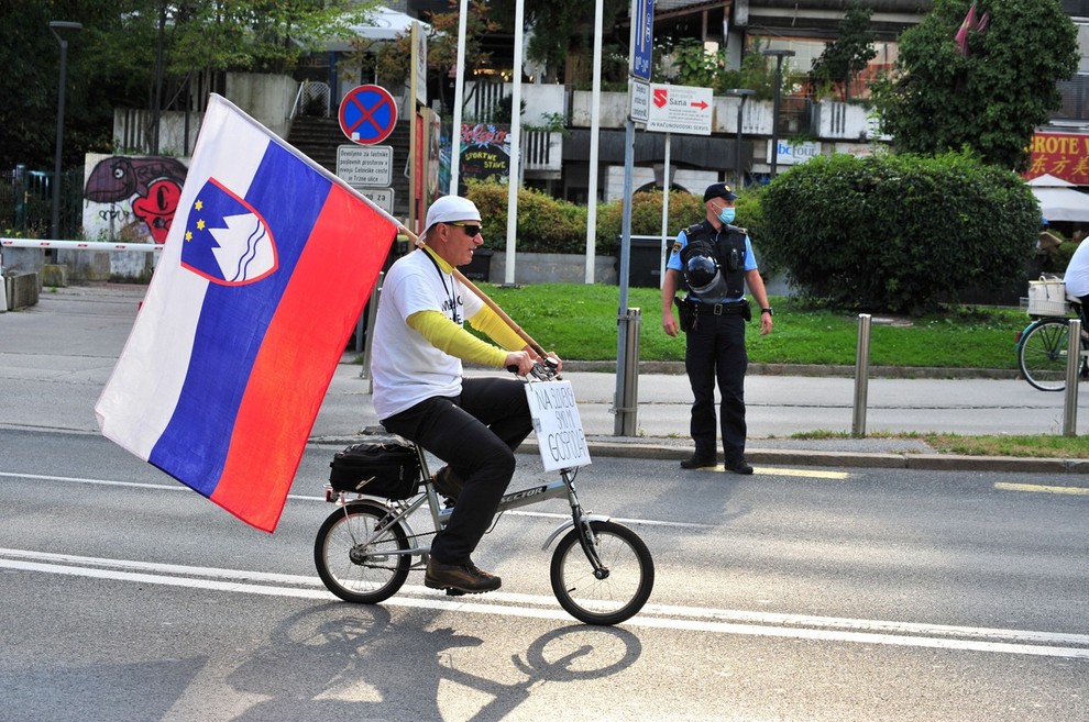 Policija je varovala dogajanje na vsakem koraku.