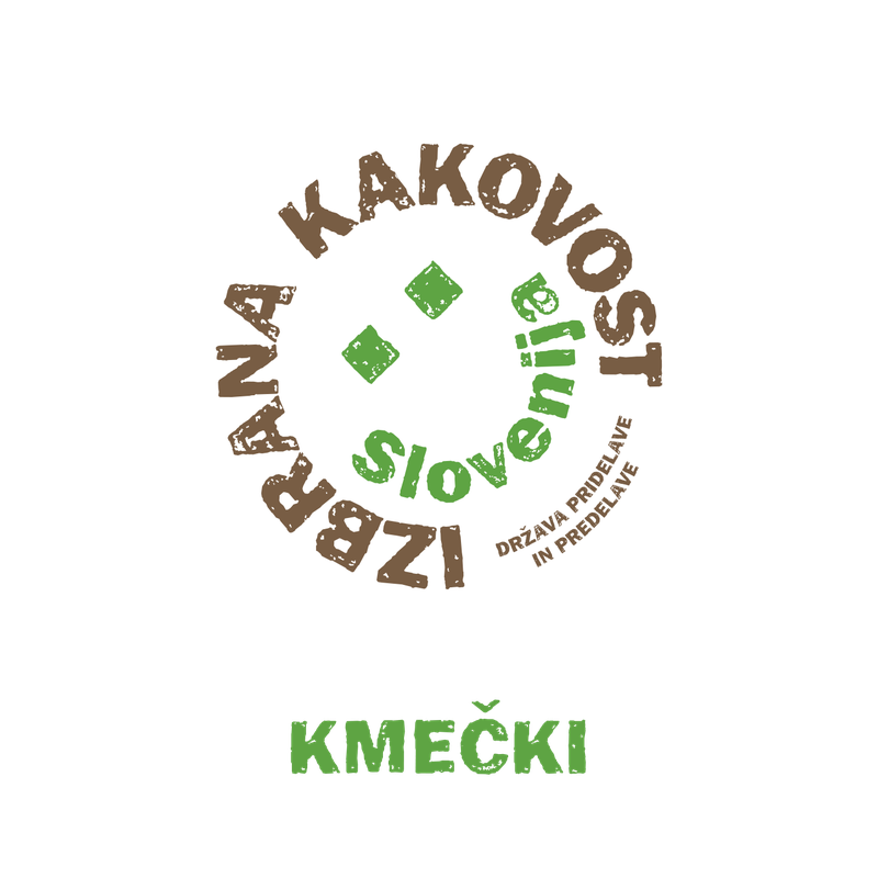 Znak »izbrana kakovost – Slovenija« s pripisom »kmečki« sporoča, da gre za preverjeno in kakovostno živilo, ki je pridelano in predelano na slovenski kmetiji.