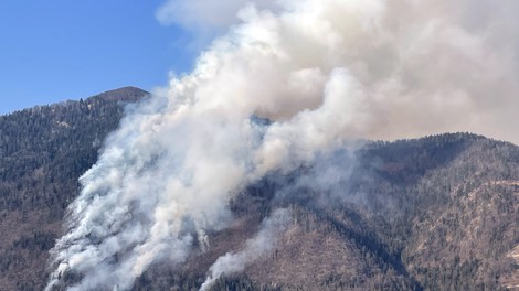 VIDEO: Silovit požar še vedno divja, poškodovanih več gasilcev