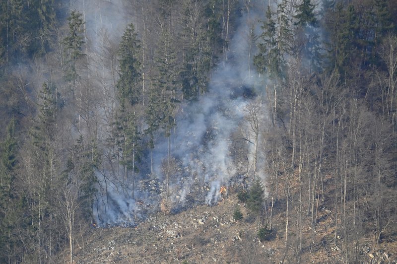 Gasilci še na terenu: bodo požar uspeli pogasiti pred nočjo? (VIDEO) (foto: BOBO)