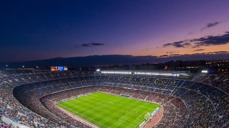 Camp Nou v Barceloni.