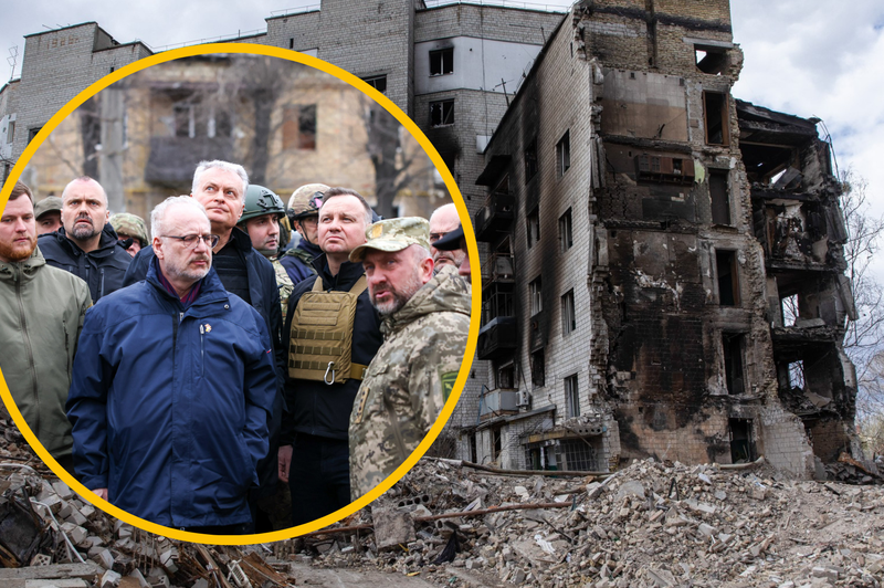 Solidarnost z Ukrajino: še štirje evropski voditelji z vlakom na vojno območje (foto: Jakub Szymczuk/Twitter/Profimedia/fotomontaža)