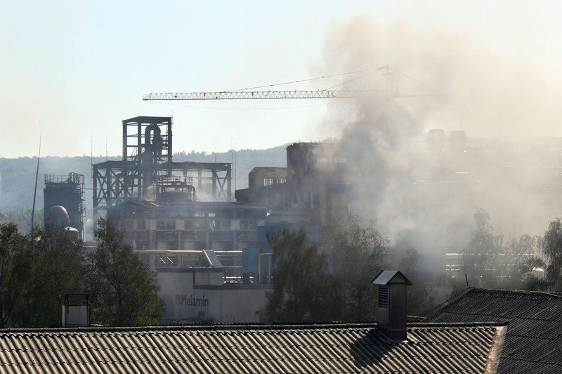 Eksplozija v tovarni Melamin: nesreči botrovalo več dejavnikov (foto: Bobo)