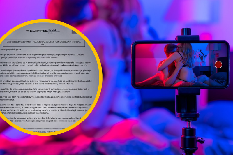 Ste prejeli od policije sporočilo z obtožbami, da gledate pornografijo? (foto: Profimedia/policija.si/fotomontaža)