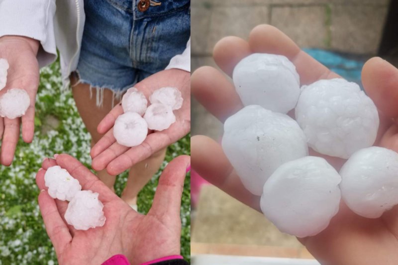 Poglejte, kakšna toča je klestila po Sloveniji! (foto: Promet.si)