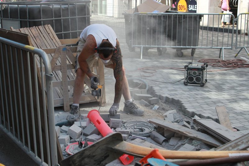 To so odkrili med gradbenimi deli v središču mesta (foto: Profimedia)