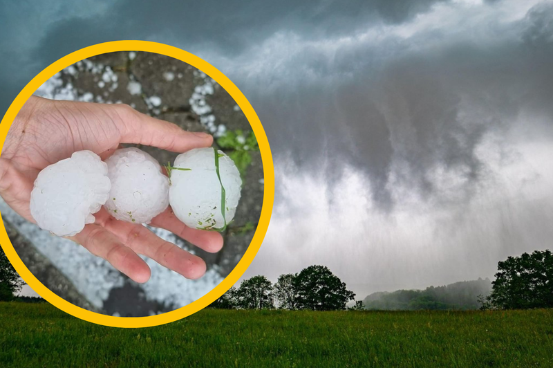 FOTO: Uničujoča toča prizadela Slovenijo – posledice so katastrofalne (foto: Profimedia/Twitter/fotomontaža)