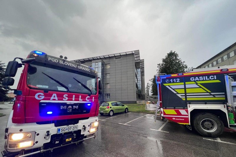 Grozne nevihte v Sloveniji! Poplavilo tudi bolnišnico v Slovenj Gradcu (foto: Knmedia.net/posnetek zaslona)