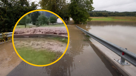 Močna neurja povzročala preglavice, zaradi udara strele med drugim zagorelo na več objektih