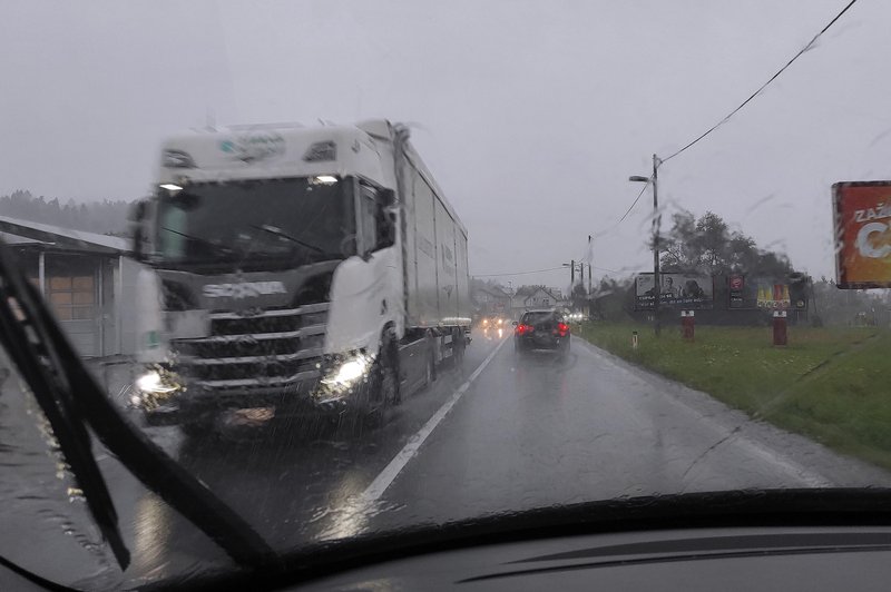 Zaradi močnega vetra prišlo do obsežne intervencije na območju Domžal (foto: Bobo)