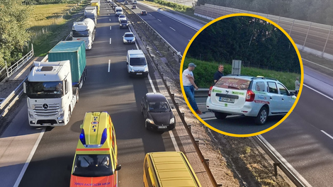 VIDEO: Nespoštljivo vedenje voznikov v zastojih! Eden izmed njih izstopil iz avtomobila in fotografiral dogajanje