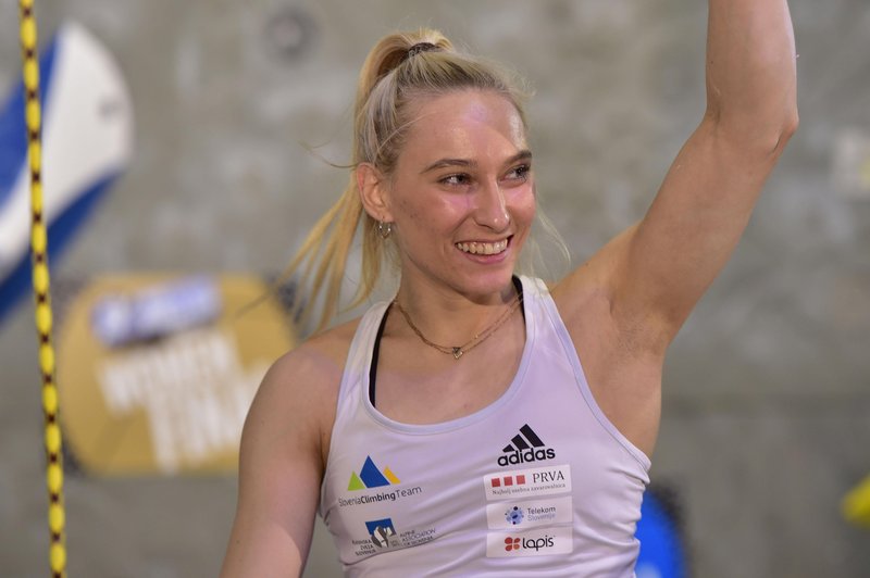 Vrača se zlata olimpijka Janja Garnbret: "Pred vsako tekmo imam tremo, a to je pozitivna trema." (foto: Bobo)