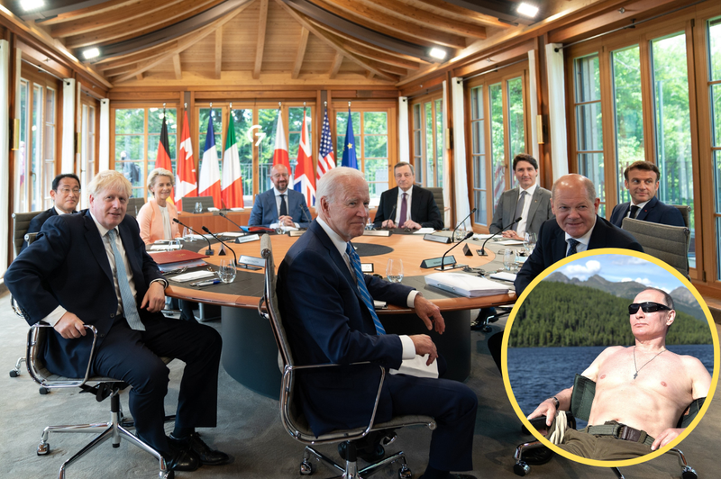 Voditelji G7 žugajo: prenehajte kopičiti hrano! (foto: Profimedia/fotomontaža)