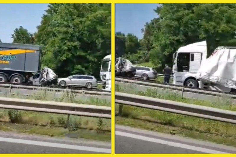 Znano je več podrobnosti o nesreči na ljubljanski obvoznici (foto: Posnetek zaslona/Youtube/DolenjskaNews)