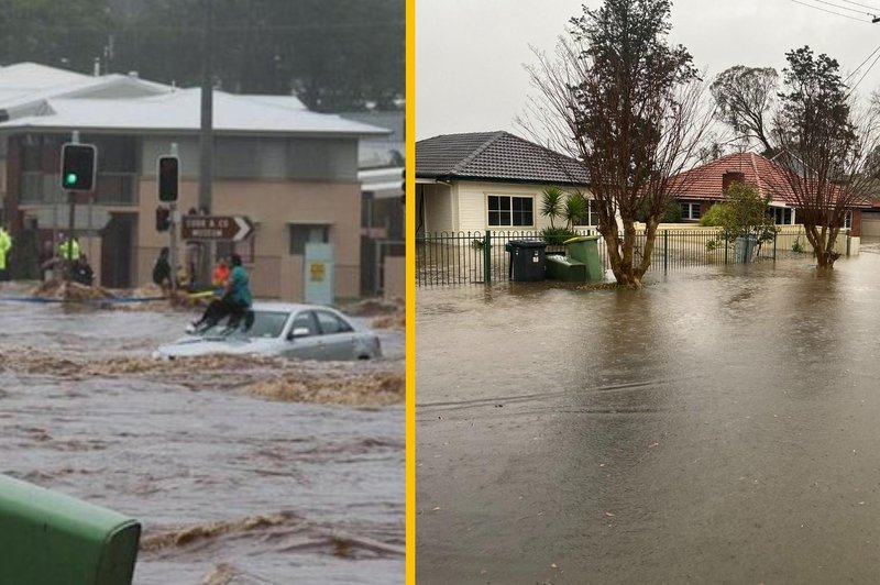 Narava pokazala zobe: rekordno nizke temperature in poplave mnoge prisilile v evakuacijo (foto: Twitter RWwatchMA/Twitter GavinCoote/fotomontaža)