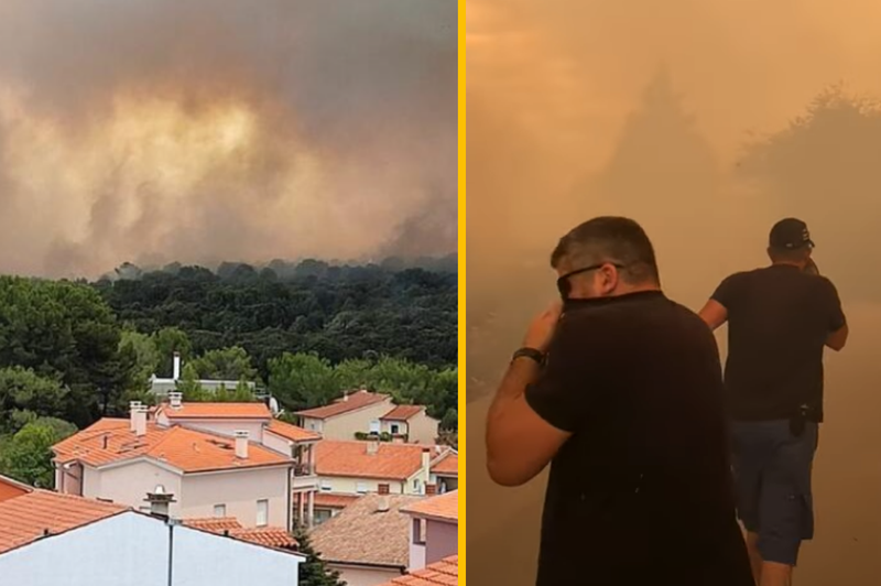 (VIDEO) Pretresljivi posnetki požara v Istri: "V določenem trenutku smo mislili, da ni izhoda. Tresli smo se. Reševali smo življenja." (foto: BL Portal/posnetek zaslona/Youtube/posnetek zaslona/fotomontaža)