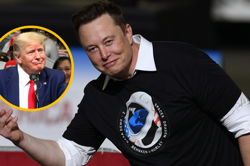 Elon Musk: "Čas je, da Trump odjadra proti sončnemu zahodu." (foto: Profimedia/fotomontaža)