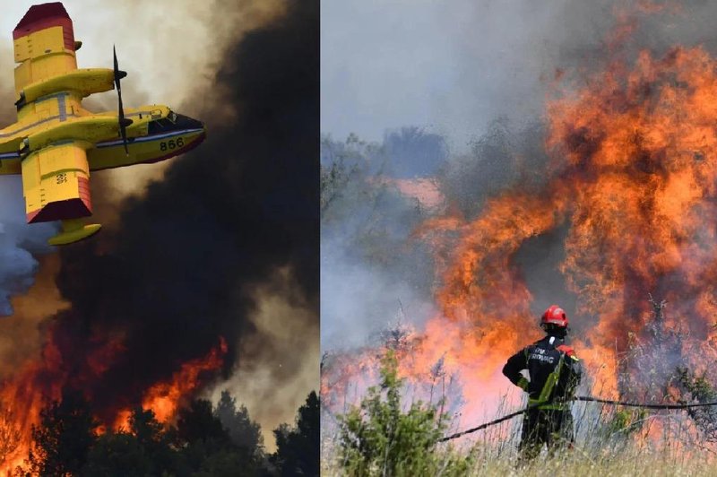 Izredne razmere na Hrvaškem: požar dosegel središče mesta (foto: Facebook/Pindevos)