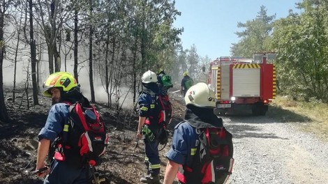 Novi požari na Goriškem prišli z italijanske strani