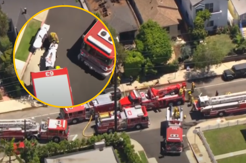 VIDEO: V grozljivi prometni nesreči udeležena znana hollywoodska igralka: zagorela sta avtomobil in njen dom (foto: Youtube/Fox 11 Los Angeles/posnetek zaslona/fotomontaža)