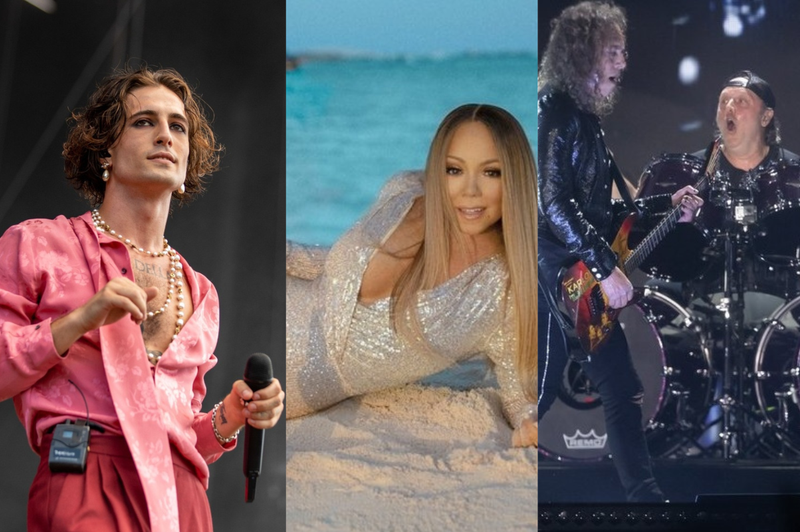 Kaj imajo skupnega Metallica, Mariah Carey in Maneskin? (foto: Profimedia/fotomontaža)