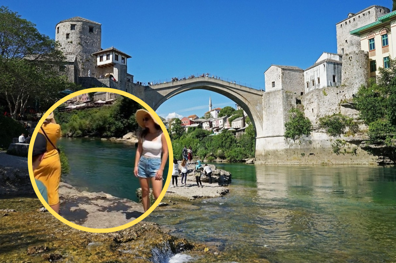 Po spletu zaokrožil posnetek razburjene turistke v Mostarju: "Le kako si drznejo?" (foto: Profimedia/Tik Tok/posnetek zaslona/fotomontaža)