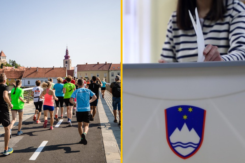 Težave v organizaciji: predsedniške volitve na enak dan kot tradicionalni ljubljanski maraton? (foto: Facebook/Ljubljanski maraton/Bobo/fotomontaža)