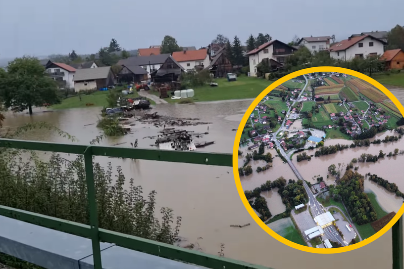 Kaj nas po obilnem sobotnem deževju in poplavah čaka v nedeljo? (foto: Facebook/Barbii Cerjanec/Bogomir Šutej/fotomontaža)