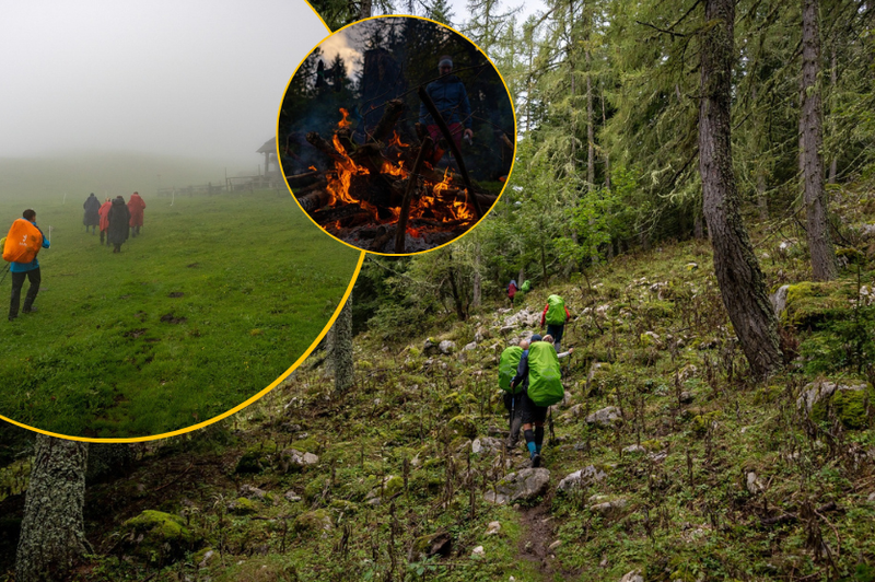 Avantura po Kamniško-Savinjskih Alpah brez obžalovanj udeležencev: premagali so tudi sami sebe (foto: Facebook/Highlander Slovenija/fotomontaža)