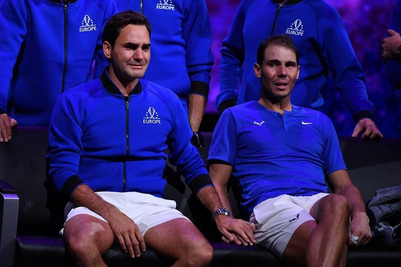 Roger Federer in Rafael Nadal sta se zlomila, solze so tekle v potokih (foto: Profimedia)