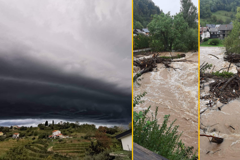 Arso izdal opozorilo zaradi nevarnosti padavin: vemo, katere reke bodo najbolj narasle (foto: Facebook/Neurje.si/fotomontaža)