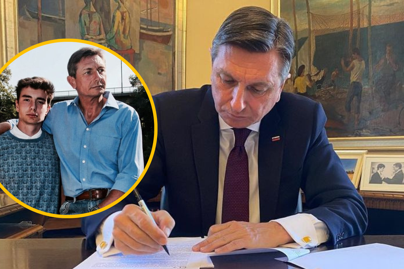 Borut Pahor pojasnil, zakaj je javnosti izdal sinovo skrivnost (foto: Instagram/Borut Pahor/fotomontaža)