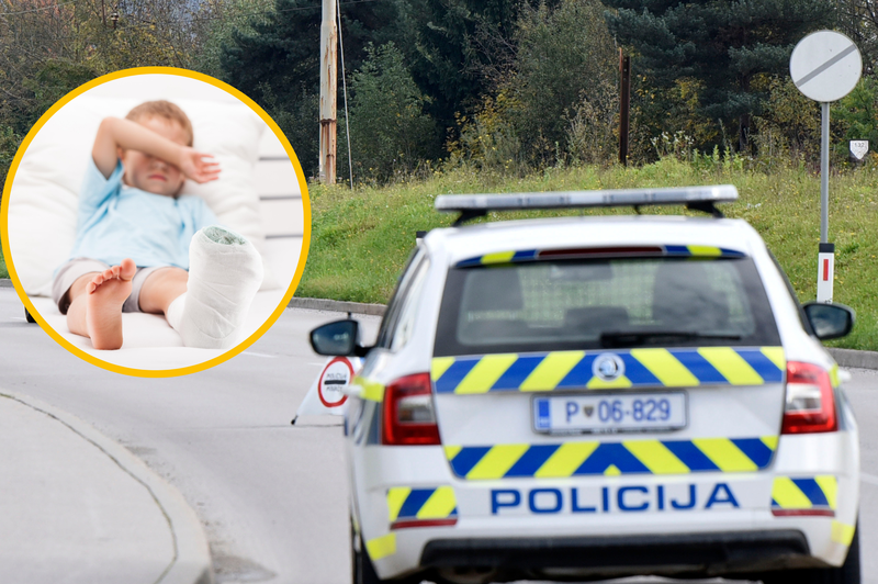 Otrok zaradi prometne nesreče pristal v bolnišnici, policisti iščejo očividce (foto: Ziga Zivulovic jr./Bobo/Profimedia/fotomontaža)