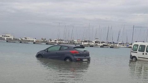 V Piranu so se znova oglasile opozorilne sirene, mesto je pod vodo